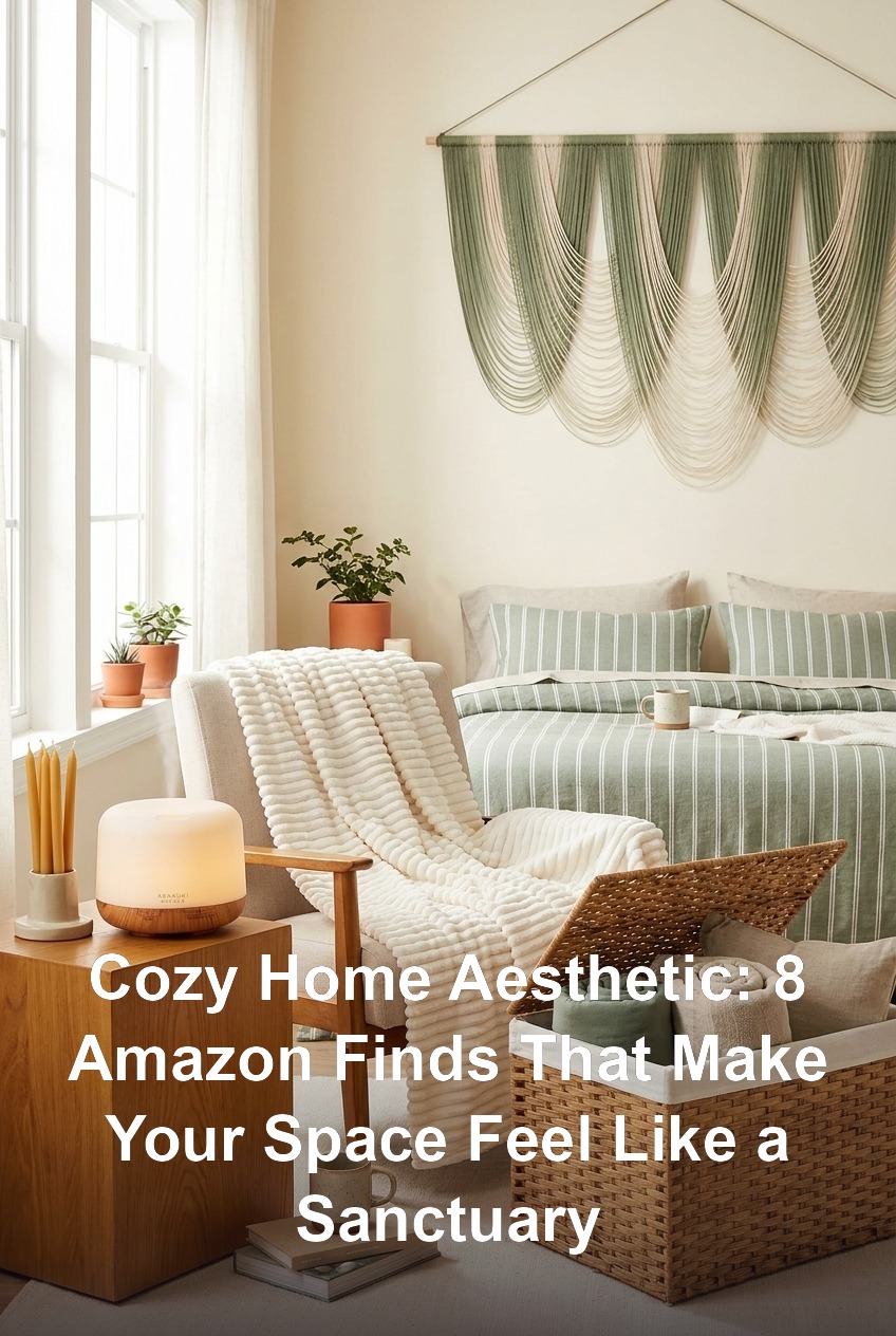 Cozy Home Aesthetic: 8 Amazon Finds That Make Your Space Feel Like a Sanctuary