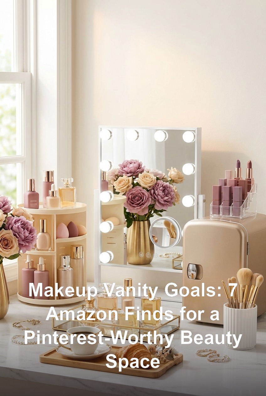 Makeup Vanity Goals: 7 Amazon Finds for a Pinterest-Worthy Beauty Space